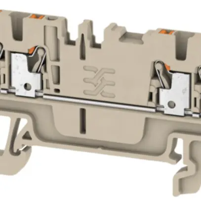 Morsetto di passaggio Weidmüller A4C PUSH IN 1.5mm² 4 contatti TS35 beige 