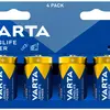 Batteria VARTA Consumer Longlife Power D alcalina al Mn 1.5V blister a 4 pezzi 
