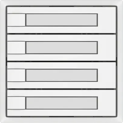 Universaltaster EDIZIO.liv UNI SNAPFIX® 12…48V o.LED 4× 1-Tbed.Pap.ws 