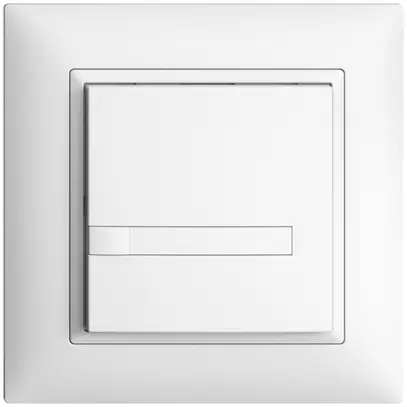 Pulsante INC KNX 1×EDIZIOdue bianco RGB senza LED con inserto carta 