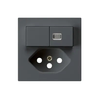 Kit frontal kallysto S1/T13 60×60 anthracite 1 lentille et sécurité enfants 