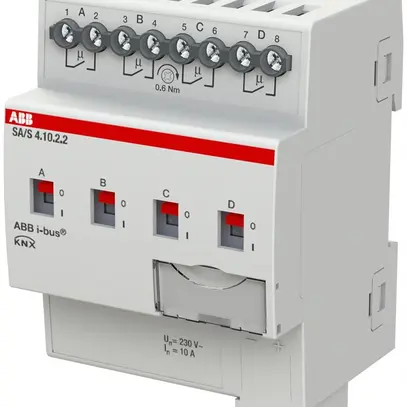 Attuatore-commutatore KNX AMD ABB SA/S4.10.2.2, 4-volte, 10A 