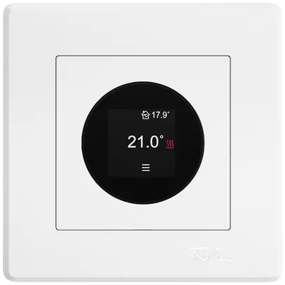 Thermostat d'ambiance ENC EDIZIO.liv SNAPFIX® 230VAC 4…30°C 96×96mm blanc 