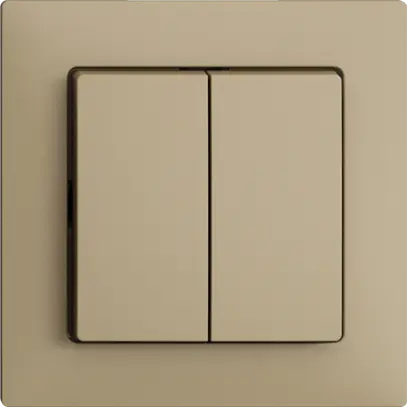 Inserto per interruttore/contatto a pulsante INC Feller EDIZIOdue A-R+3/1L sand 