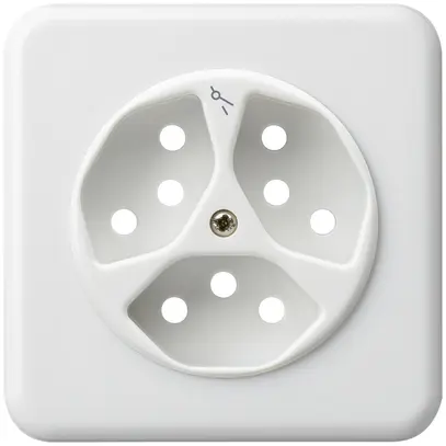 Kit frontal ENC basico 3×type 13/1 86×86mm blanc avec sécurité enfants 