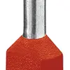 Embout de câble jumelé isolé PX DIN 46228 2×10mm² L=14mm rouge 
