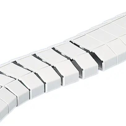 Canale di cavo R&M flessibile 1m, bianco 