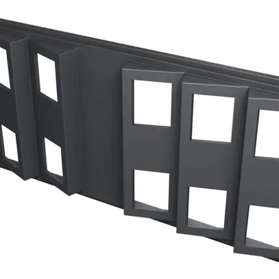 Coperchio R&M U-Box 415 Snap-in RJ45 12port.obliquo nero 