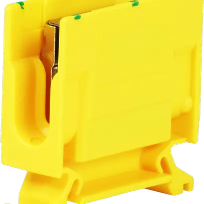 Morsetto di derivazione Woertz 6…16mm² 76A 750V vite 2×1 guida DIN 35mm ve/gi 