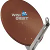 Parabolantenne Orbit Line WISI OA85I, 85cm, Al, rotbraun 