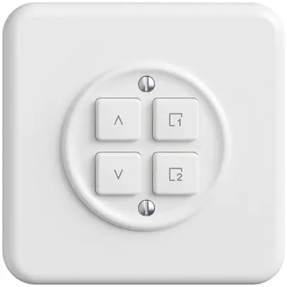 Stazione secondaria p.interruttore tapparelle INC 1c/4t scena WLAN Sdue Wiser bi 