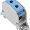 Bloc répartiteur Weidmüller WPD 130 1×50/1×50mm² 120A 1000V TS35 bleu 