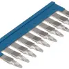 Connessione trasversale Weidmüller ZQV 4N/10 inserito 10L 6.1mm isolato 32A blu 