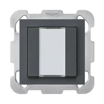 Poussoir ENC kallysto B KNX 2× s/e-link anthracite 