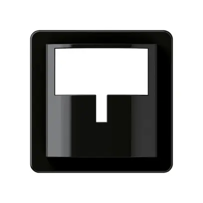 Placca frontale Hager basico H per rilevatore di movimento nero 