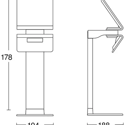 Borne lumineuse LED Steinel XSolar GL-S solaire/accu 1.2W 150lm 3000K IP44 an 
