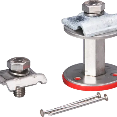 Point de raccordement Flury FE 68, court, acier inoxydable A4, L=50mm 