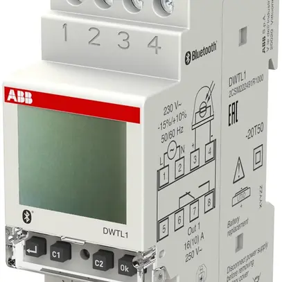 Interrupteur horaire hebdomadaire AMD numérique ABB DWTL1 1 canal 
