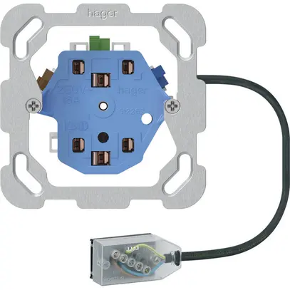 Presa INS 2×tipo 13/23 Hager, L1, Technofil 