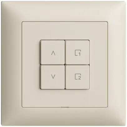 Interruttore tapparelle INC 1K/4T scena Edue Wiser crema 