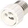 Adattatore portalampada interno GU10/esterno E27 bianco 