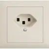 Prise INC EDIZIOdue T23 16A crema, bornes à vis 