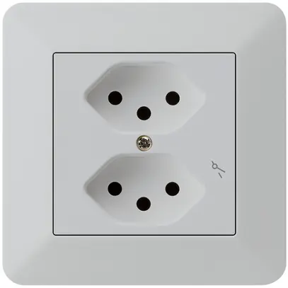 Presa INC kallysto.trend 2×T13/1 grigio chiaro 