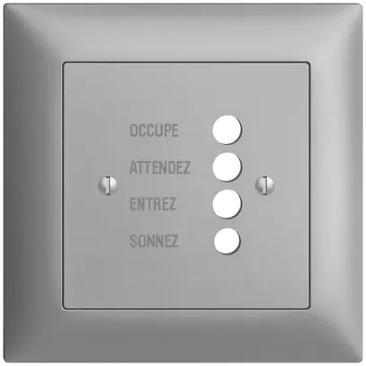 UP-Frontset EDIZIOdue silver 88×88mm für Türstation 1334.F 