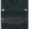 Combinazione INC robusto 2×1, 2×presa T25 IP55 nero 