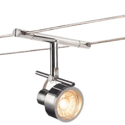 Luminaire sur câble SLV SALUNA pour TENSEO, GX5.3 35W IP20 chromé 