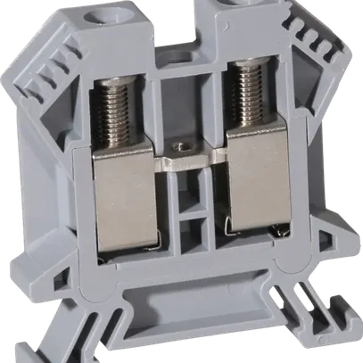 Morsetto di passaggio componibile Woertz 6…16mm² 76A 1000V vite 2×1 DIN 35mm gr 