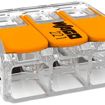 Morsetto per scatola COMPACT serie 221 3L 0.5…6mm² 