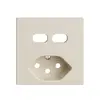 Kit di montaggio Feller EDIZIOdue per presa USB 2×tipo C + tipo 13 crema 