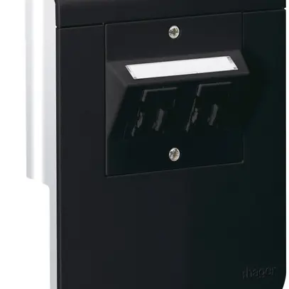 Supporto d'apparecchio Hager per SL20055 nero, 2×cat.5e 