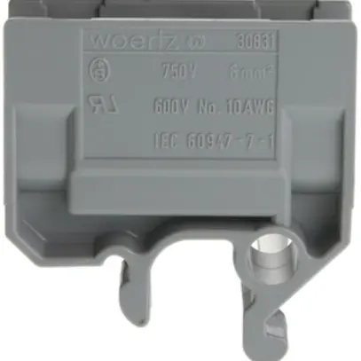 Morsetto di derivazione Woertz 2.5…6mm² 41A 750V raccordo a vite 2×1 guida G gr 