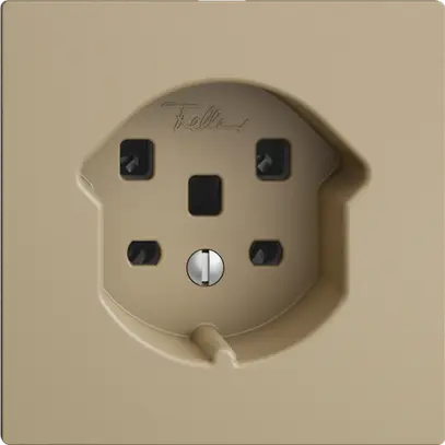 Prise ENC EDIZIOdue T25 16A sand, bornes à vis 