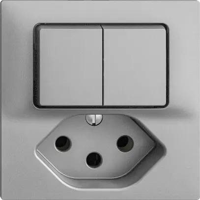 Combinazione INC 2×A-R/1P+T13 EDIZIOdue silver 