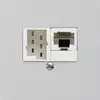 Scatola INC kallysto 1×RJ45u+1×TT83 grigio chiaro 