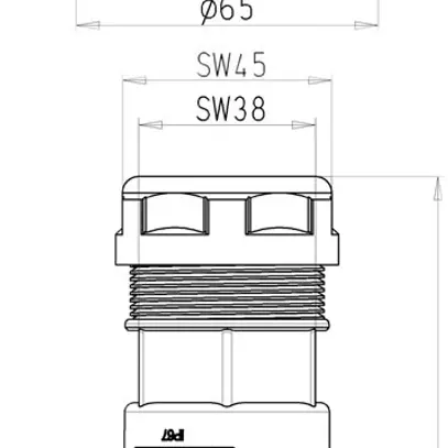 Spina Wieland 5L 50A nero RST 50i5 250/400V 4…6mm² IP65 