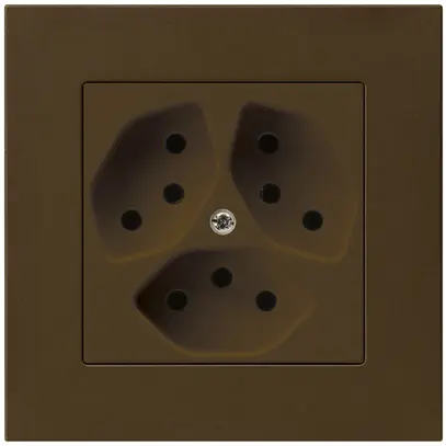 Prise ENC kallysto.pro 3×T13 brun 