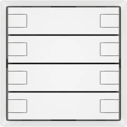 Poussoir KNX RGB EDIZIO.liv SNAPFIX® capteur temp.s.LED 8× comm.1T bc 