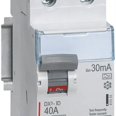 Interrupteur différentiel Legrand DX3standard 2P 230V 40A 0.03A type A 2UM 