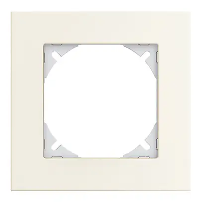 Telaio di cop. EDIZIOdue prestige 1×1 alluminio bianco 