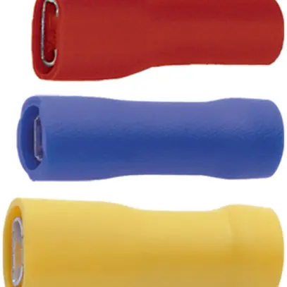 Clip isolé Ferratec 4.8×0.5mm 0.5…1mm² laiton étamé rouge 