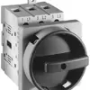 Interrupteur rotatif INC AB 194E-A25-1753-6N, 25A 0/3L (0-1), manette ro/jn 