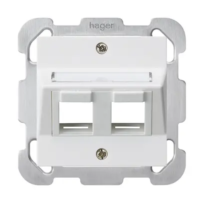 Kit di montaggio INC kallysto 2×Keystone bianco con piastra di fissaggio 