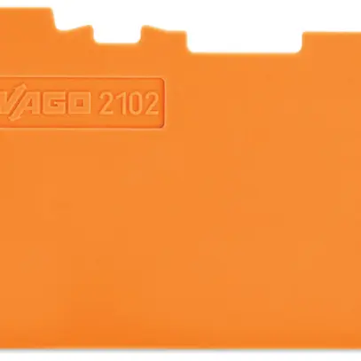 Placca intermediaria/fermatura WAGO TopJob-S 0.8mm 3L arancione per serie 2102 
