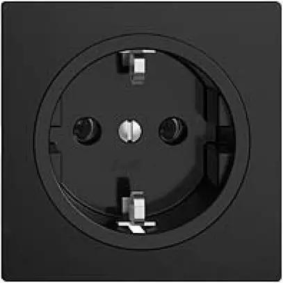 Presa Feller EDIZIOdue Schuko 16A 230V 60×60mm nero 