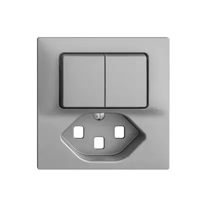 Kit frontal EDIZIOdue silver 60×60mm T23 