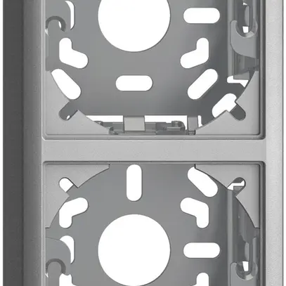 Cappa con piastra di base 2×39mm per combinazione FX verticale/orizzont. silver 